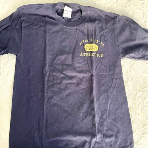 Alpha Xi Delta AZD Sorority Volleyball We Like it Better Spiked Shirt Size M - Picture 2 of 4